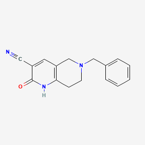 6-Benzyl-2-oxo-1,2,5,6,7,8-hexahydro-1,6-naphthyridine-3-carbonitrile