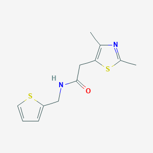 2-(2,4-dimethylthiazol-5-yl)-N-(thiophen-2-ylmethyl)acetamide