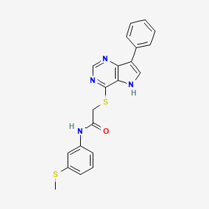 N-(3-chloro-4-fluorobenzyl)-1-(3-phenoxypyrazin-2-yl)piperidine-3-carboxamide