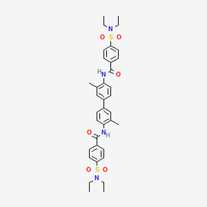 molecular formula C36H42N4O6S2 B2363339 4-(二乙基磺酰胺基)-N-[4-[4-[[4-(二乙基磺酰胺基)苯甲酰]氨基]-3-甲基苯基]-2-甲基苯基]苯甲酰胺 CAS No. 301858-41-3