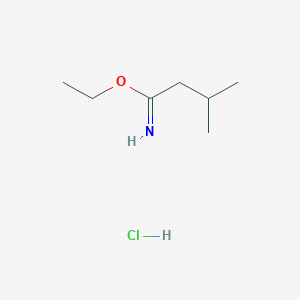 molecular formula C7H16ClNO B2363345 盐酸 3-甲基丁酸乙酯亚胺 CAS No. 391605-42-8