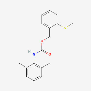 molecular formula C17H19NO2S B2363352 2-(甲硫基)苄基 N-(2,6-二甲基苯基)氨基甲酸酯 CAS No. 338968-04-0