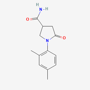 molecular formula C13H16N2O2 B2363353 1-(2,4-Dimethylphenyl)-5-oxopyrrolidine-3-carboxamide CAS No. 909508-62-9