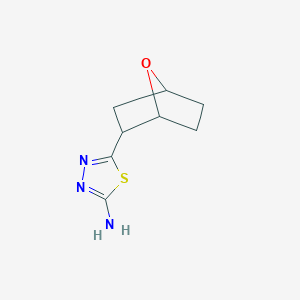 molecular formula C8H11N3OS B2363367 5-(7-Oxabicyclo[2.2.1]heptan-2-yl)-1,3,4-thiadiazol-2-amine CAS No. 1858429-35-2