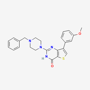 2-(4-benzylpiperazin-1-yl)-7-(3-methoxyphenyl)thieno[3,2-d]pyrimidin-4(3H)-one