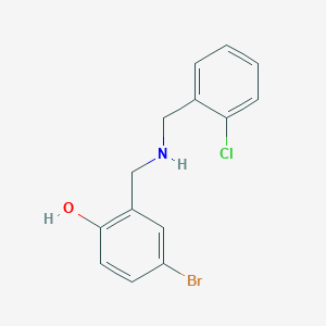4-Bromo-2-{[(2-chlorobenzyl)amino]methyl}phenol