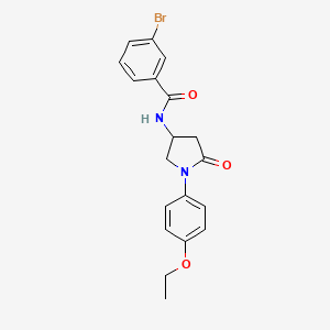 3-bromo-N-[1-(4-ethoxyphenyl)-5-oxopyrrolidin-3-yl]benzamide