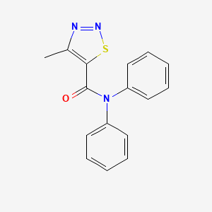 molecular formula C16H13N3OS B2363385 4-methyl-N,N-diphenylthiadiazole-5-carboxamide CAS No. 69636-35-7