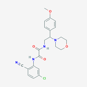 N1-(5-chloro-2-cyanophenyl)-N2-(2-(4-methoxyphenyl)-2-morpholinoethyl)oxalamide