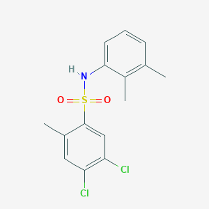 molecular formula C15H15Cl2NO2S B2363412 4,5-Dichloro-N-(2,3-dimethylphenyl)-2-methylbenzenesulfonamide CAS No. 2305476-13-3