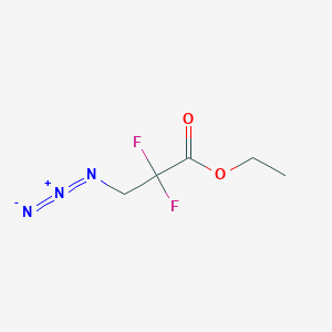 molecular formula C5H7F2N3O2 B2363417 Ethyl 3-azido-2,2-difluoropropanoate CAS No. 1403948-00-4