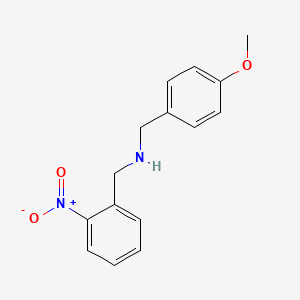molecular formula C15H16N2O3 B2363432 (4-Methoxybenzyl)(2-nitrobenzyl)amine CAS No. 7539-30-2