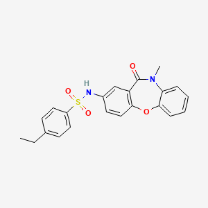 4-ethyl-N-(10-methyl-11-oxo-10,11-dihydrodibenzo[b,f][1,4]oxazepin-2-yl)benzenesulfonamide