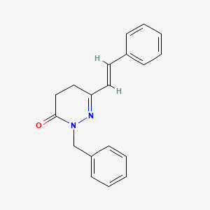 molecular formula C19H18N2O B2363461 2-benzyl-6-styryl-4,5-dihydro-3(2H)-pyridazinone CAS No. 337921-95-6