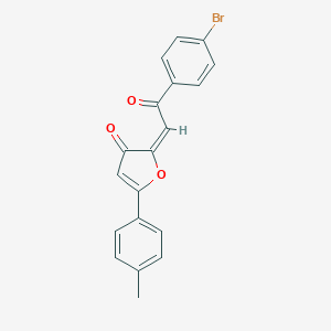 molecular formula C60H92N8O11 B236351 2-(2-(4-Bromophenyl)-2-oxoethylidene)-5-(4-methylphenyl)-3(2H)-furanone CAS No. 139292-29-8