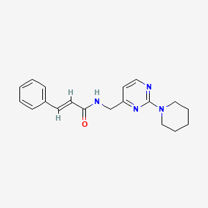 N-((2-(piperidin-1-yl)pyrimidin-4-yl)methyl)cinnamamide