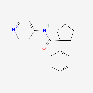 1-phenyl-N-pyridin-4-ylcyclopentane-1-carboxamide