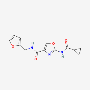 2-(cyclopropanecarboxamido)-N-(furan-2-ylmethyl)oxazole-4-carboxamide