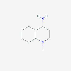 molecular formula C10H20N2 B2363558 4-Quinolinamine, decahydro-1-methyl- CAS No. 1001347-68-7