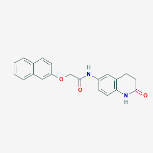 2-(naphthalen-2-yloxy)-N-(2-oxo-1,2,3,4-tetrahydroquinolin-6-yl)acetamide