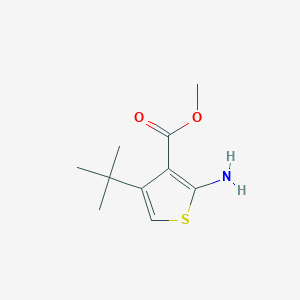 molecular formula C10H15NO2S B2363585 Methyl 2-amino-4-tert-butylthiophene-3-carboxylate CAS No. 349662-74-4