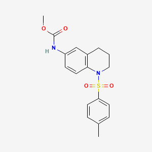 molecular formula C18H20N2O4S B2363607 Methyl (1-tosyl-1,2,3,4-tetrahydroquinolin-6-yl)carbamate CAS No. 899945-59-6