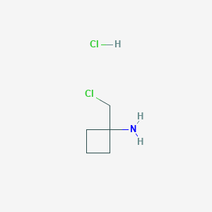 1-(Chloromethyl)cyclobutan-1-amine;hydrochloride