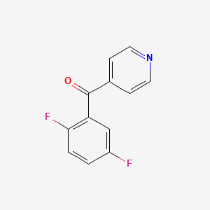 molecular formula C12H7F2NO B2363629 4-(2,5-Difluorobenzoyl)pyridine CAS No. 150020-06-7