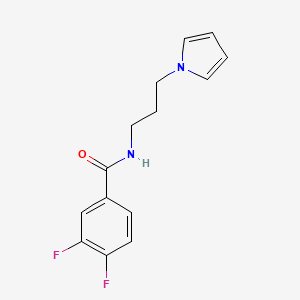 molecular formula C14H14F2N2O B2363631 N-(3-(1H-pyrrol-1-yl)propyl)-3,4-difluorobenzamide CAS No. 1226428-68-7