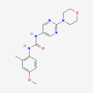 1-(4-Methoxy-2-methylphenyl)-3-(2-morpholinopyrimidin-5-yl)urea
