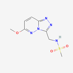 molecular formula C8H11N5O3S B2363641 N-((6-甲氧基-[1,2,4]三唑并[4,3-b]哒嗪-3-基)甲基)甲磺酰胺 CAS No. 2309568-56-5