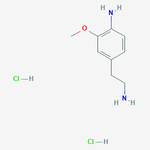 molecular formula C9H16Cl2N2O B2363643 4-(2-Aminoethyl)-2-methoxyaniline dihydrochloride CAS No. 1955519-58-0