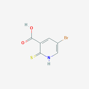 molecular formula C6H4BrNO2S B2363667 5-Bromo-2-sulfanylpyridine-3-carboxylic acid CAS No. 1248078-69-4