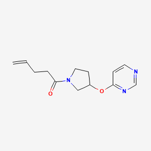 1-(3-(Pyrimidin-4-yloxy)pyrrolidin-1-yl)pent-4-en-1-one