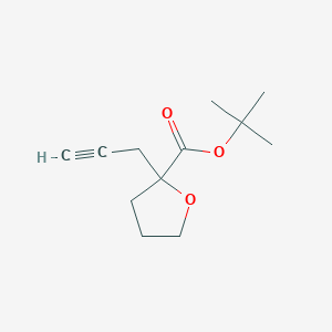 2-Furancarboxylic acid, tetrahydro-2-(2-propyn-1-yl)-, 1,1-dimethylethyl ester