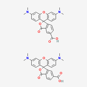 molecular formula C50H44N4O10 B2363818 5(6)-Carboxytetramethylrhodamine CAS No. 150347-56-1; 98181-63-6