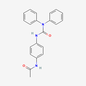 molecular formula C21H19N3O2 B2363827 N-[4-(diphenylcarbamoylamino)phenyl]acetamide CAS No. 329227-87-4