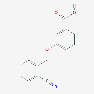 molecular formula C15H11NO3 B2363838 3-[(2-Cyanophenyl)methoxy]benzoic acid CAS No. 1016750-47-2