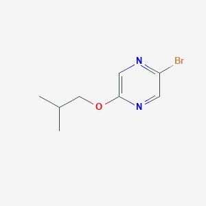 molecular formula C8H11BrN2O B2363840 2-Bromo-5-isobutoxypyrazine CAS No. 1862894-57-2