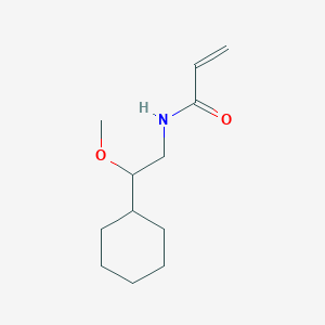 molecular formula C12H21NO2 B2363844 N-(2-Cyclohexyl-2-methoxyethyl)prop-2-enamide CAS No. 2149605-01-4