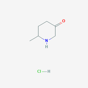 molecular formula C6H12ClNO B2363872 6-Methylpiperidin-3-one hydrochloride CAS No. 2138204-13-2