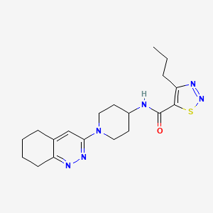 molecular formula C19H26N6OS B2363889 4-丙基-N-(1-(5,6,7,8-四氢辛诺林-3-基)哌啶-4-基)-1,2,3-噻二唑-5-甲酰胺 CAS No. 1903878-60-3