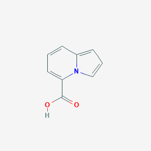 molecular formula C9H7NO2 B2363894 Indolizine-5-carboxylic acid CAS No. 1533563-94-8
