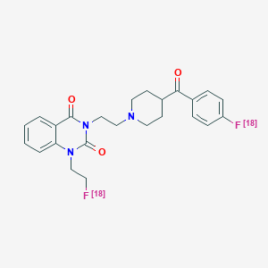 molecular formula C24H25F2N3O3 B236390 N-2-Fluoroethylketanserin CAS No. 136346-26-4