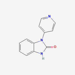 molecular formula C12H9N3O B2363903 1-(吡啶-4-基)-1H-苯并[d]咪唑-2(3H)-酮 CAS No. 110763-56-9