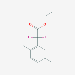 molecular formula C12H14F2O2 B2363946 Ethyl 2-(2,5-dimethylphenyl)-2,2-difluoroacetate CAS No. 272440-70-7