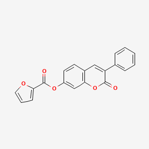 B2363950 2-oxo-3-phenyl-2H-chromen-7-yl furan-2-carboxylate CAS No. 869080-23-9