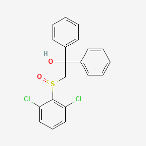 B2363995 2-[(2,6-Dichlorophenyl)sulfinyl]-1,1-diphenyl-1-ethanol CAS No. 252026-44-1