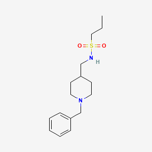 B2364006 N-((1-benzylpiperidin-4-yl)methyl)propane-1-sulfonamide CAS No. 1211187-93-7