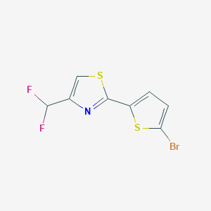 B2364020 2-(5-Bromothiophen-2-yl)-4-(difluoromethyl)-1,3-thiazole CAS No. 2248335-02-4
